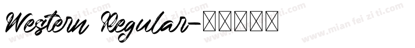 Western Regular字体转换
